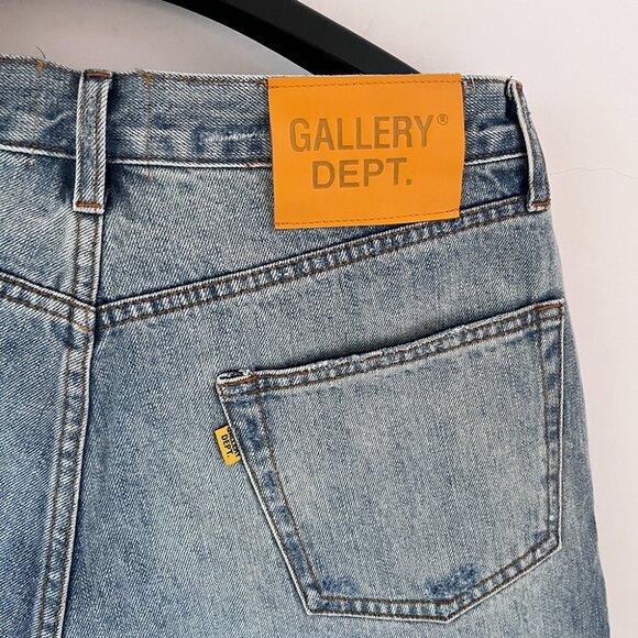 Gallery Dept Washed Blue Denim Shorts - Picture 8 of 8